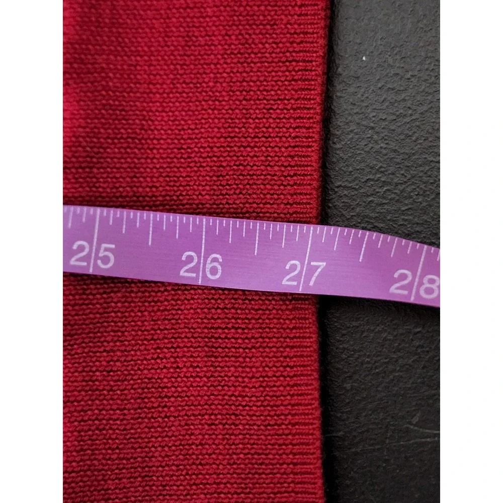 Express Sweater Mens Size Large Modern‎ Fit Extra Fine Merino Wool L/S Red